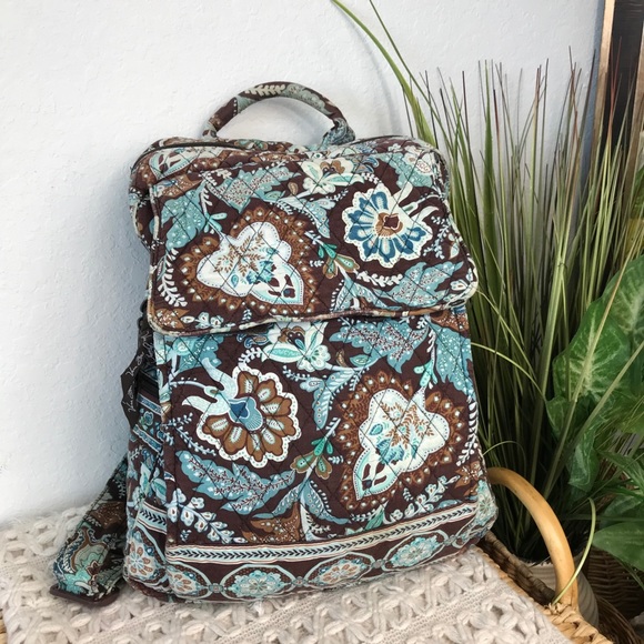 Vera Bradley Java Blue Large Backpack